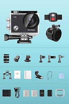 4K アクションカメラ IP66六軸手ぶれ補正WiFi搭載1600mAh約3時間 Amazon | 4K アクションカメラ IP66本機防水 六軸手ぶれ補正